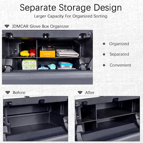 JDMCAR Glove Box Organizer Tray for 2025-2026 Toyota 4Runner - Product Imagery