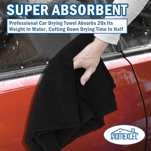 HOMEXCEL Professional Large Microfiber Car Drying Towels 2 Pack, - Product Imagery