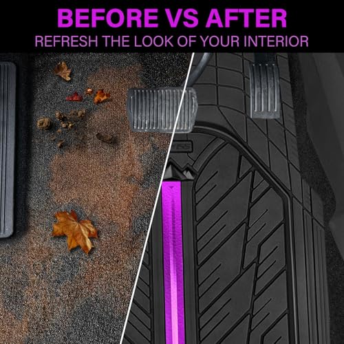 CAR PASS Rubber Floor Mats for Cars, Car Mats Full Sets - Product Imagery