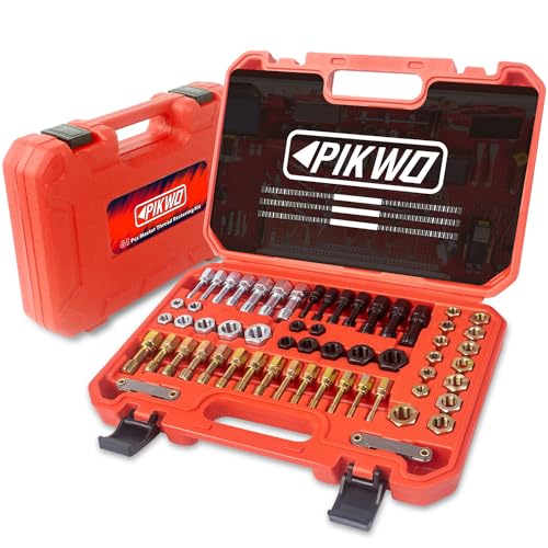 61Pcs Thread Chaser Repair Kit, Rethread Repair Tool, UNC UNF & - Product Imagery