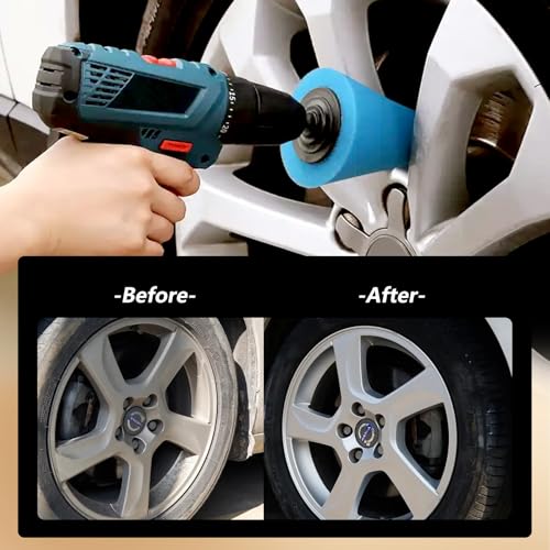 5Pcs Aluminum Polishing Kit Foam Sponge Polishing Balls Wheel - Product Imagery