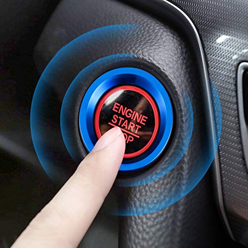 TOMALL Aluminum Engine Start Stop Push Button Cover Trim - Product Imagery