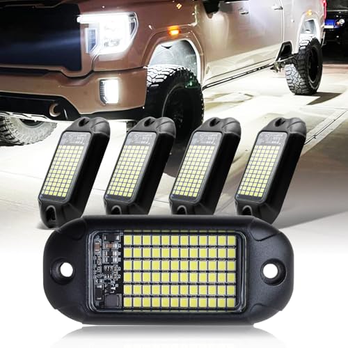 Nicoko 4Pods Pure White 72 LEDs SMD Chips 72w High Power Rock - Product Imagery