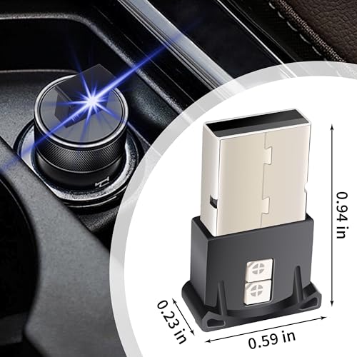 BFXM 2PCS Mini USB Car Light, 5V USB Light for Car, 8 Switchable - Product Imagery
