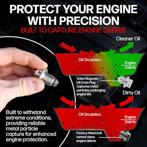 8288181 fits Mercury Outboards - Stainless Steel Magnetic Oil - Product Imagery