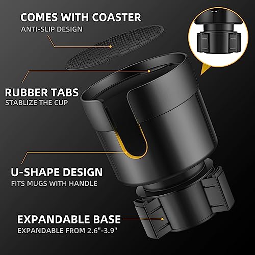 TYKOR Car Cup Holder Expander, Extender for Car with Adjustable - Product Imagery
