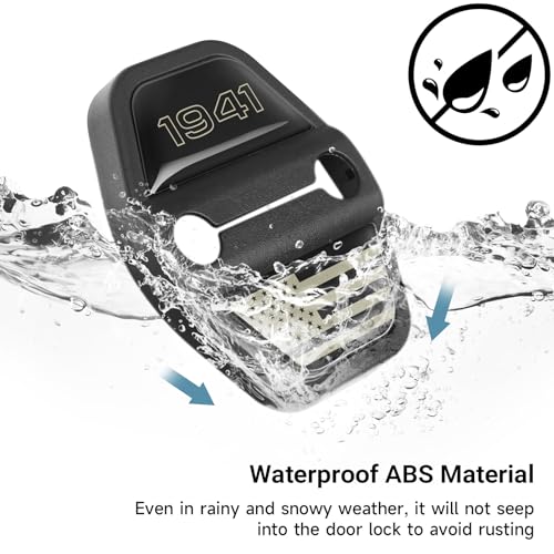 4PCS Door Lock Decoration Cover for 2018-2025 2026 Jeep Wrangler - Product Imagery