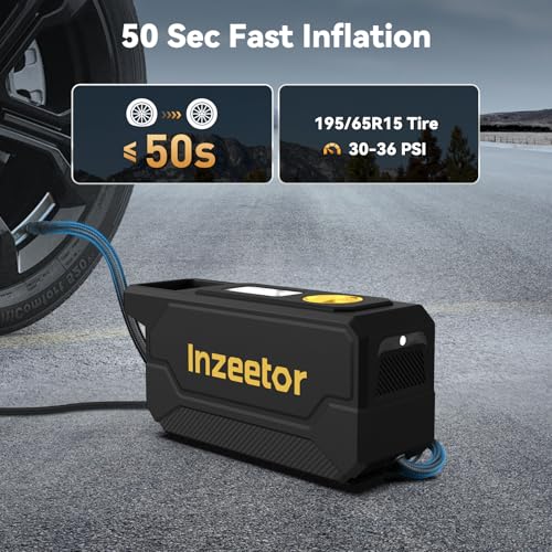 150 PSI Tire Inflator Portable Air Compressor with Digital - Product Imagery