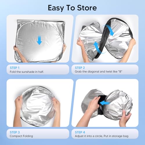 KUST Windshield Sun Shade for 2015-2024 Jeep Renegade - Product Imagery