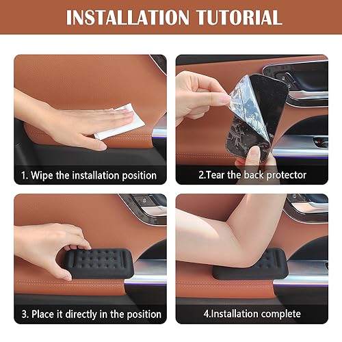 2PCS Car Arm Rest Elbow Pads,Comfortable Car Arm Rest Cushion - Product Imagery