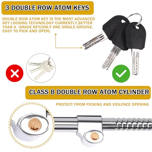 Tevlaphee Universal Steering Wheel Brake Lock Anti-Theft - Product Imagery