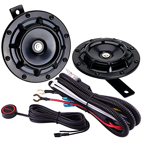 Loud Train Horn for Car Motorcycle Electric Horns with Button - Product Imagery