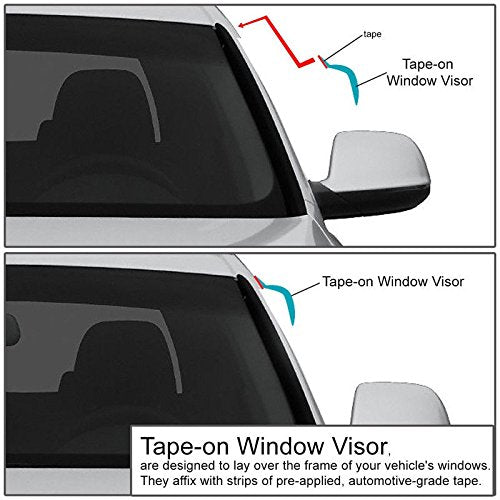 for 2003-2012 Mazda RX-8 | EOS Visors JDM Smoke Tinted Side - Product Imagery