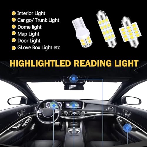 24PCS Car LED Bulbs, LED Interior Car Lights Combination Bulb - Product Imagery