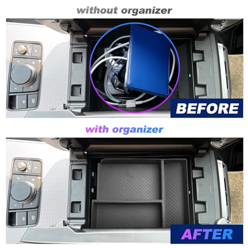 SXCY for 2024 2025 2026 Mazda CX90 CX70 Center Console Organizer - Product Imagery
