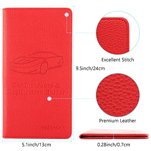 Valardoh Premium Car Registration and Insurance Card Holder, Car - Product Imagery