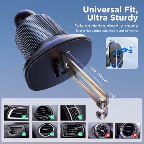 Miracase Car Phone Holder for Magsafe [Strong Magnets] Magnetic - Product Imagery