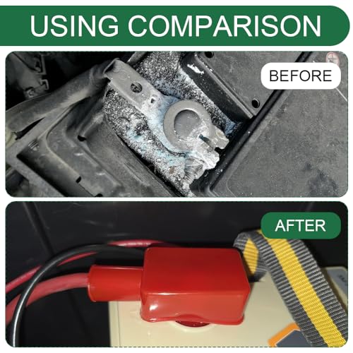 8PCS Battery Terminal Cover, Battery Terminal Protector, Rubber - Product Imagery