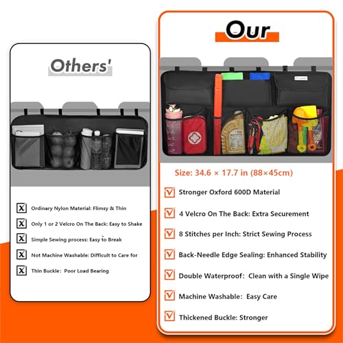 Car Trunk Organizer, Large Capacity Organizers and Storage, - Product Imagery
