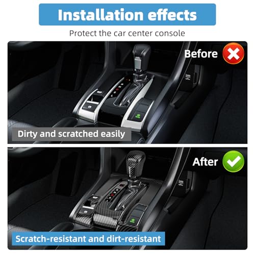 Center Console Gear Shift Panel Cover for Honda 10th Gen Civic - Product Imagery