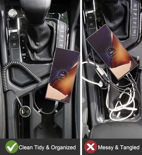USB C Cable 3ft 2Pack USB C to USB C Charger Cable for Car, - Product Imagery