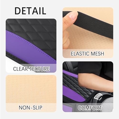 IHOTDER Patchwork Leather Center Console Covers for - Product Imagery