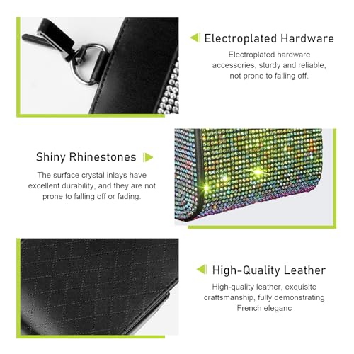 WZP Car Air Vent Storage Organizer, Bling Rhinestone Auto Air - Product Imagery