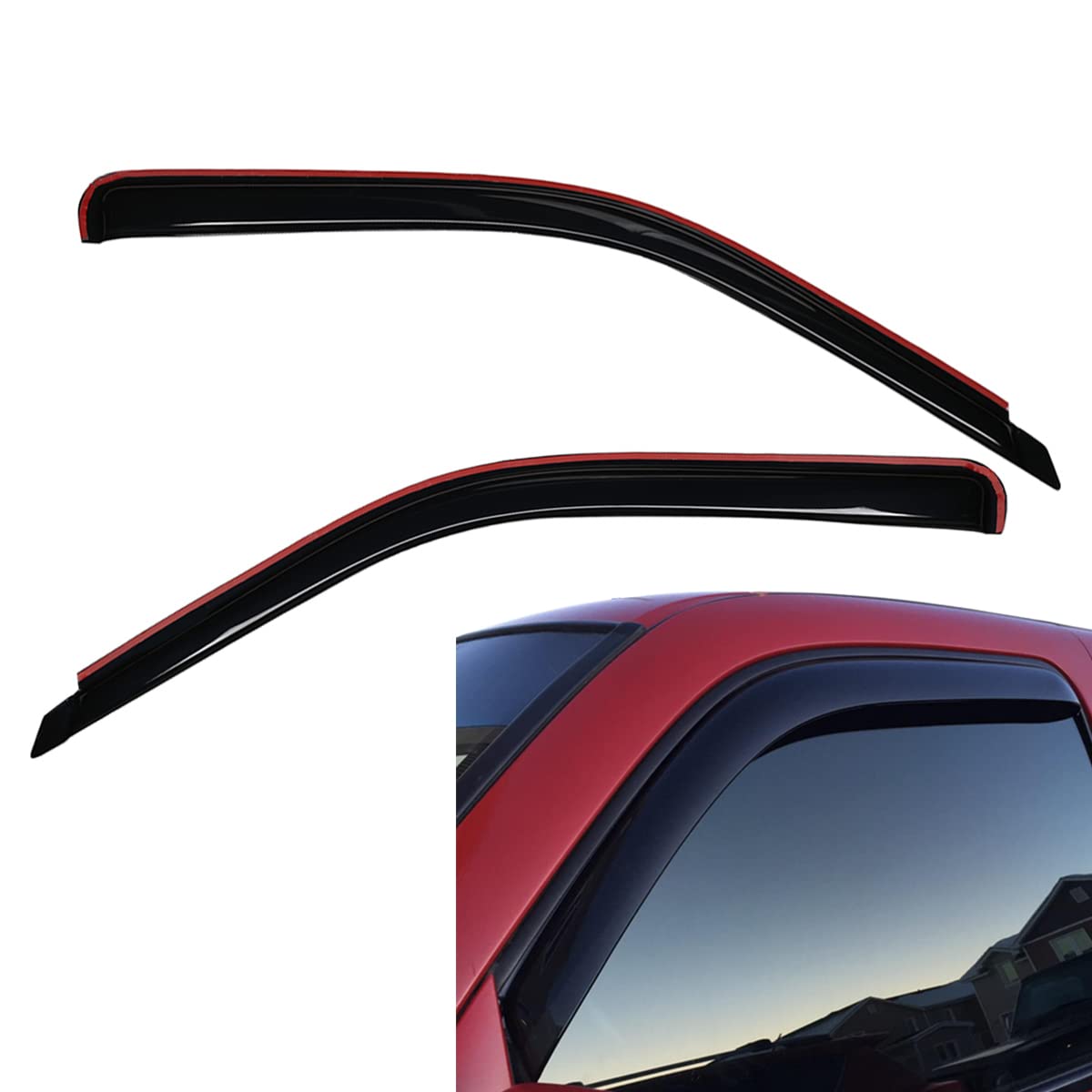Lightronic Extra Durable in-Channel Vent Window Visor, Fits - Product Imagery
