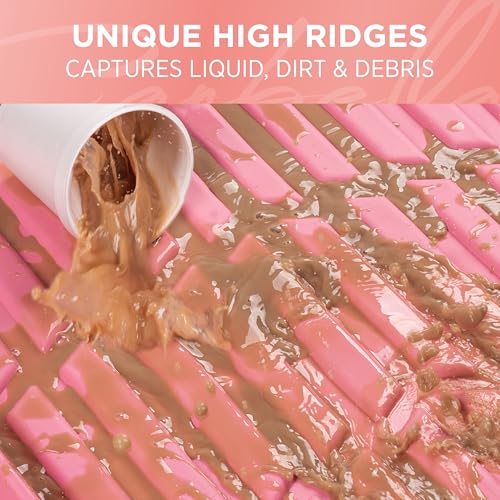 Cotton Candy Pink Car Floor Mats - Universal Trim to Fit All - Product Imagery