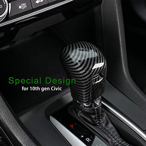 Thenice CVT Gear Shifting Knob Cover for Honda Civic 2016-2021 - Product Imagery