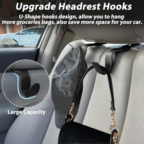 Purse Hook for Car Seat Headrest, Seat Back Storage Hook - Product Imagery