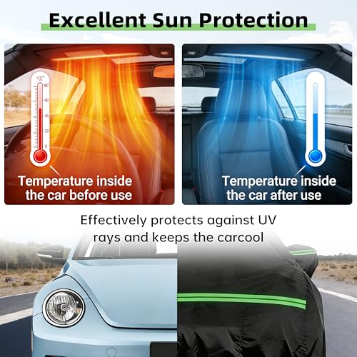 Car Cover for Volkswagen Beetle/New Beetle 1998-2019, Custom Fit - Product Imagery