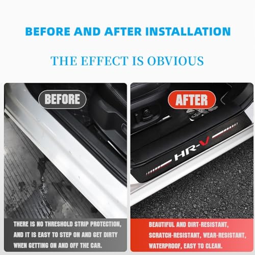 4Pcs Car Door Sill Protector for HR-V Accessories Fit for HRV - Product Imagery