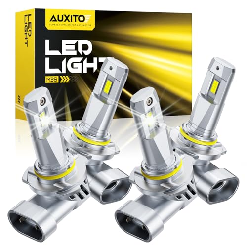 AUXITO 9005 9006 LED Bulb, 900% Brighter, 3 Min Quick Install, - Product Imagery