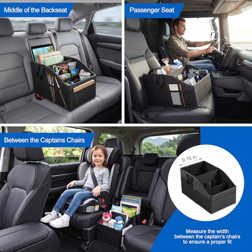 WHHMK Sturdy Leather Car Storage Support Up to 33 LB,Carbon - Product Imagery