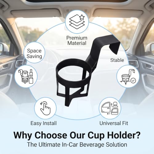 2 PCS Car Hanging Cup Holders, Multi-function Window Mount for - Product Imagery