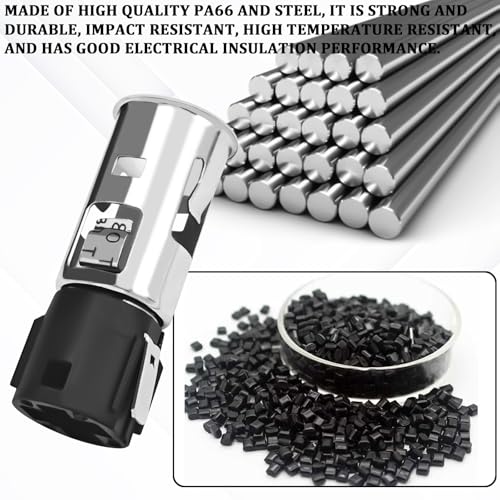 Cigarette Lighter Socket with Removal Tool, 12V Car Cigarette - Product Imagery