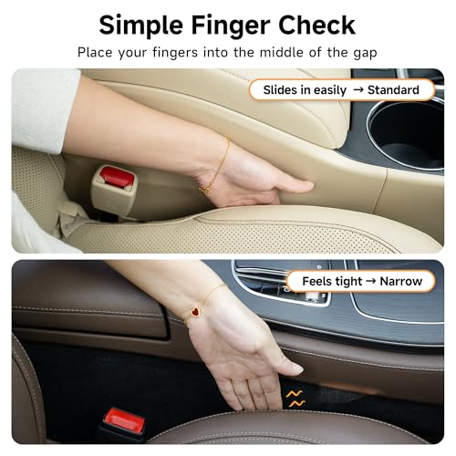 Givifive Car Seat Gap Filler Organizer 2Pack Soft Foam 3IN1 - Product Imagery