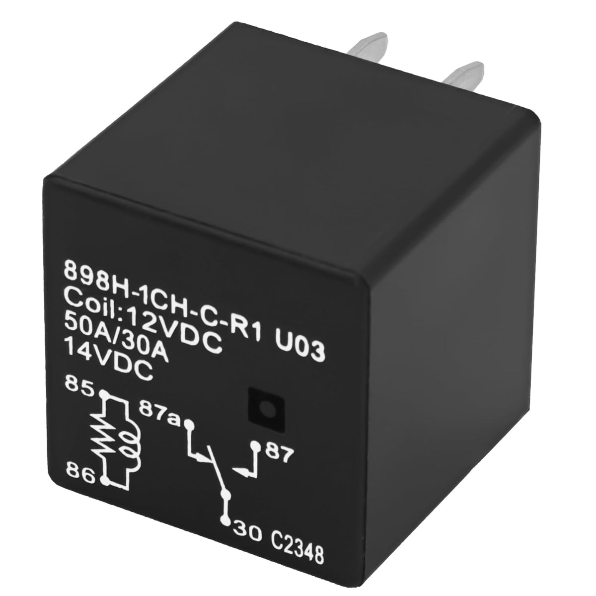 898H-1CH-C-R1 U03 Automotive Relay, 12VDC 50A 5 Pins SPDT - Product Imagery