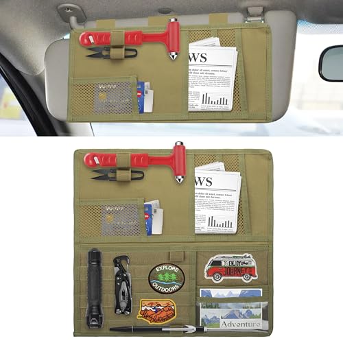 BFXM Tactical Visor Organizer, Car Visor Organizer, Sunvisor - Product Imagery