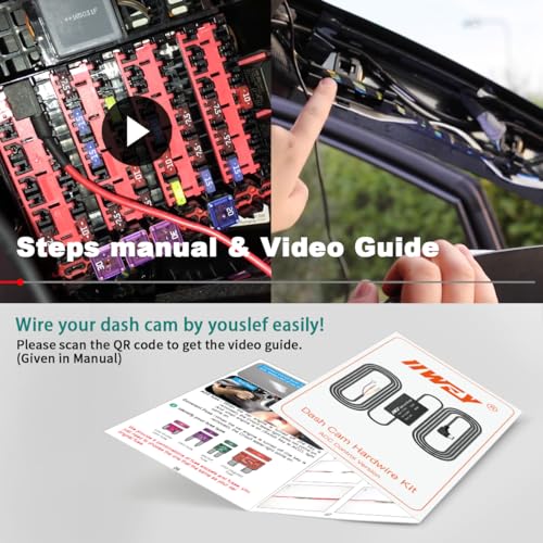 Dash Cam Hard Wire Kit for IIWEY N5/N5 PRO/N6/N7/C3 PRO/C4 - Product Imagery