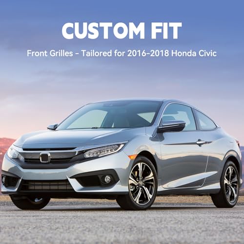 Front Bumper Insert Lower Grille Grill Compatible with 2016 2017 - Product Imagery