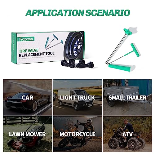 Valve Stem Quick Removal Tool Kit,Non-Dismount Tire Replacement - Product Imagery