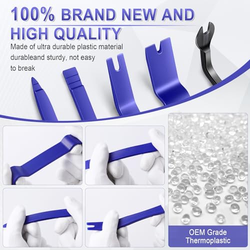 LivTee 5 pcs Auto Trim Removal Tool Kit, No Scratch Plastic Pry - Product Imagery