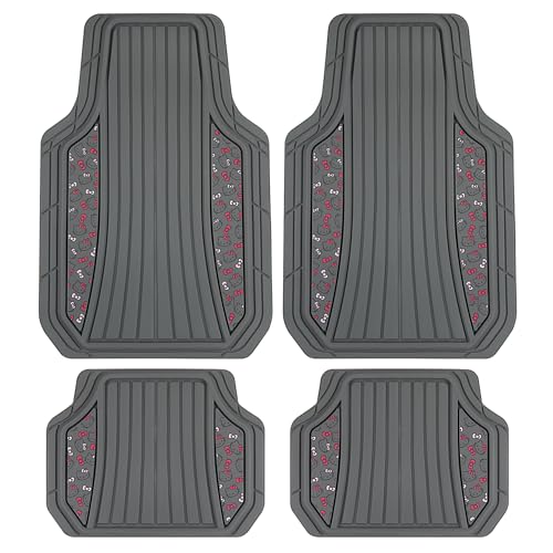 Hello Kitty Car Mats 4pc Floor Mats for Cars Trucks SUVs Kawaii - Product Imagery