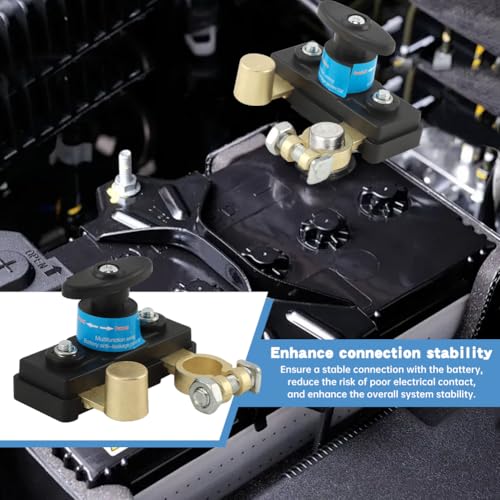 12V 24V Battery Disconnect Switch, Heavy Duty Master Battery - Product Imagery