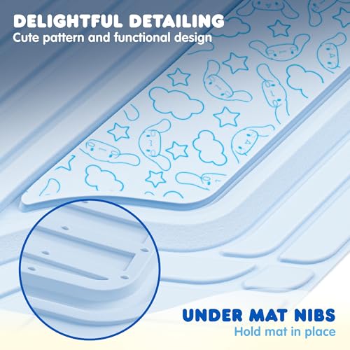 Cinnamoroll Car Mats 4pc Floor Mats for Cars Trucks SUVs Blue - Product Imagery