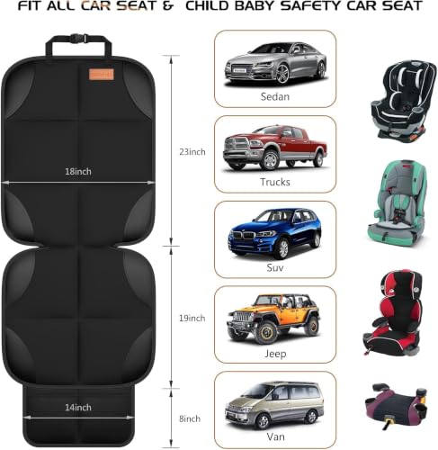 SMART ELF 2 Pack in Gift Box Car Seat Protector (Black) - Product Imagery