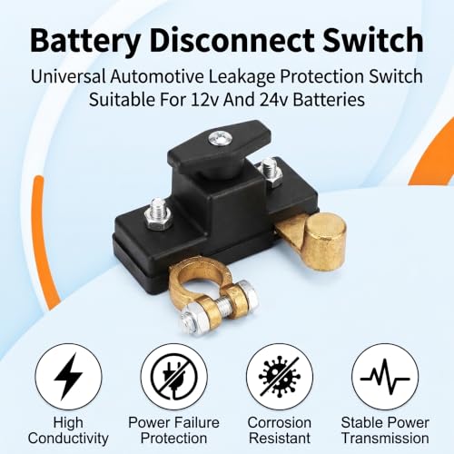Car Battery Disconnect Isolator Cut Off Switch 12V 24V Universal - Product Imagery