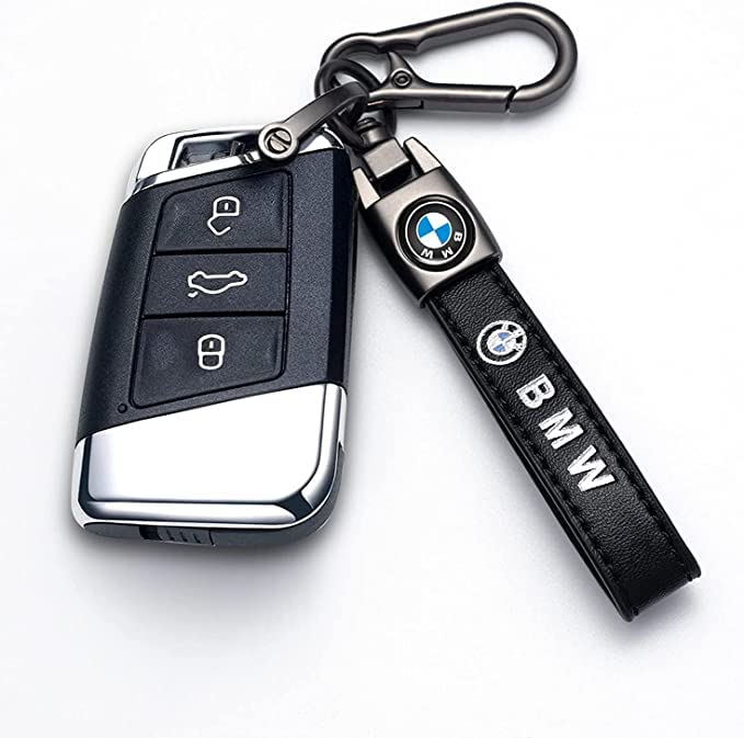 Genuine Leather Car Key Chain for BMW Series,Keyring Keychain - Product Imagery